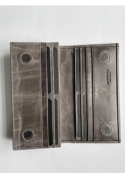 SL-2161 Hakiki Deri Telefon Bölmeli Unisex Cüzdan modelleri