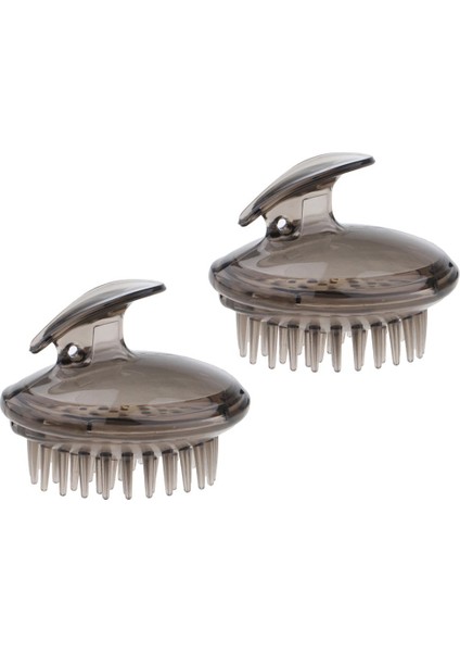 Gri Silikon Yıkama Masaj Masaj Fırçası Tarak 2x (Yurt Dışından)