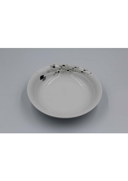 6'lı 19 cm Çukur Tabak Tek Çiçek 2440