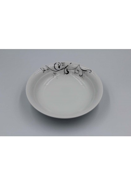 6'lı 19 cm Çukur Tabak Tek Çiçek 2439