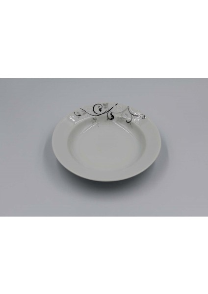 6'lı Eda 19 cm Çukur Tabak Tek Çiçek 2439
