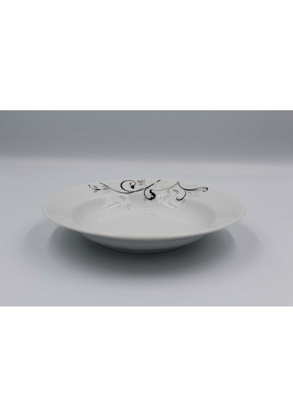 6'lı Eda 19 cm Çukur Tabak Tek Çiçek 2439