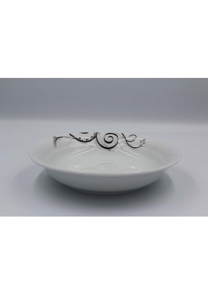 6'lı 19 cm Çukur Tabak Tek Çiçek 2436
