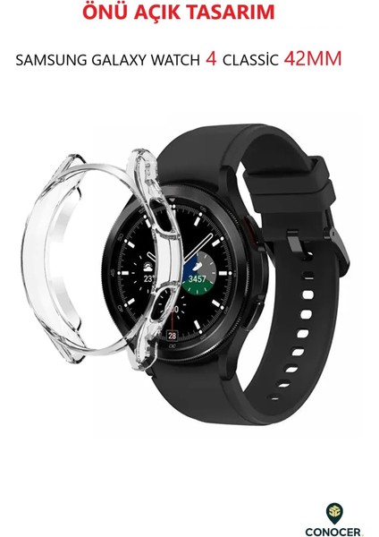 Samsung Galaxy Watch 4 Classic 42MM Yumuşak Önü Açık Kasa Koruyucu