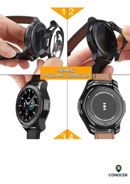 Samsung Galaxy Watch 4 Classic 42MM Yumuşak Önü Açık Kasa Koruyucu fırsatları