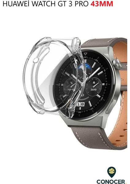 Huawei Watch Gt 3 Pro 43MM Yumuşak Kasa ve Ekran Koruyucu