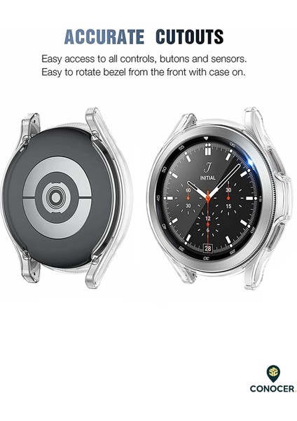 Samsung Galaxy Watch 4 Classic 44MM Yumuşak Kasa ve Ekran Koruyucu modelleri