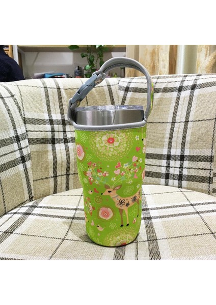 2 Parça Tumbler Taşıyıcı Tutucu Çanta Içecekler Kamp Yeşil Yeşil ve Gökyüzü Için Kovan Tutucu (Yurt Dışından)