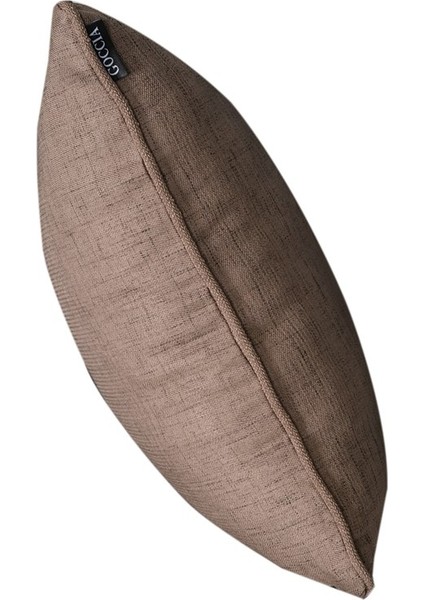 4'lü Özel Tasarım Fitilli Kırlent Kılıfı Acı Kahve modelleri