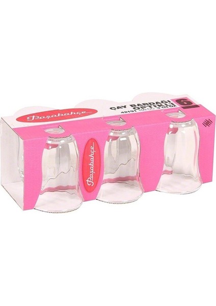 42191 Optikli Çay Bardağı 6lı