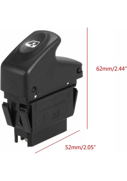 Araba Penceresi Kaldırıcı Tek Anahtar Yolcu Tarafı Renaults (Yurt Dışından)