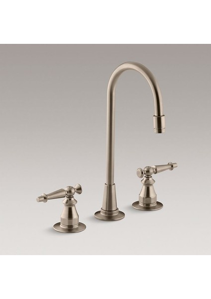 Kohler Kollu Kulplu Üç Delikli Bar Lavabo Musluğu K-118-4-BV