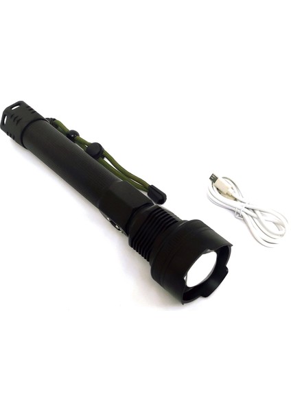 Teleskopik El Feneri - Lazer LED Sistemli - Cree Xhp
