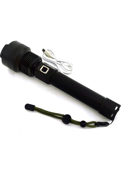 Teleskopik El Feneri - Lazer LED Sistemli - Cree Xhp