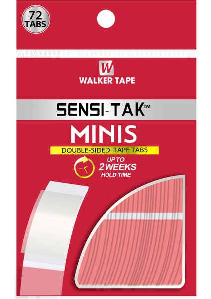 Walker Tape Sensi Tak™ Mini's Protez Saç Bandı Oval (2,0 cm x 7,5 cm) 72 Adet