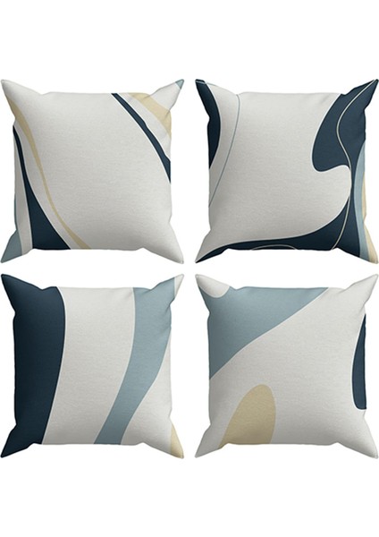 Abstract 4’lü Kırlent Kılıfı Ds65