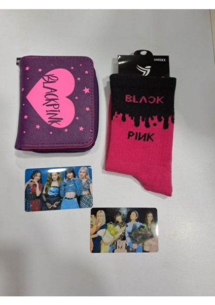 Blackpink Cüzdan Çorap Sticker Kombin