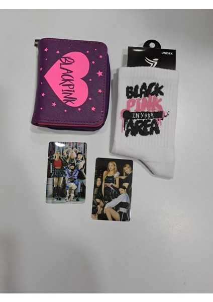 Blackpink Cüzdan Çorap Sticker Kombin