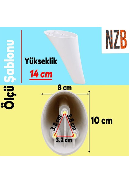 Lüks Mobilya Kanepe Sehpa Tv Ünitesi Koltuk Ayağı 14 cm Beyaz Baza Ayak fiyatları