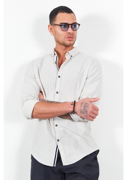 Taş Uzun Kol Erkek Gömlek | MES111871-01 fiyatları