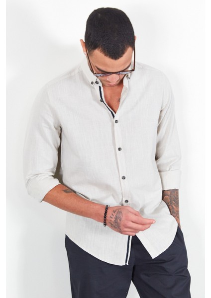 Taş Uzun Kol Erkek Gömlek | MES111871-01 modelleri