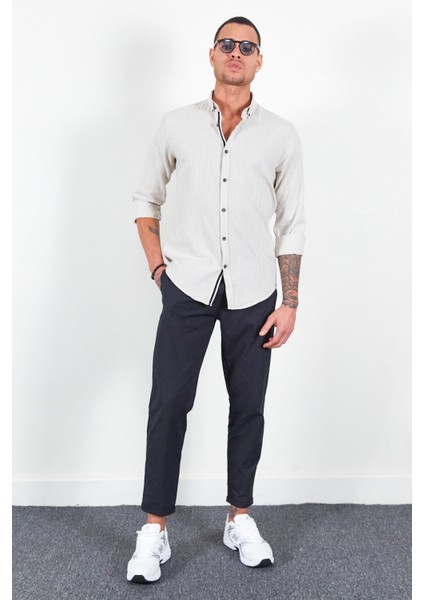 Taş Uzun Kol Erkek Gömlek | MES111871-01 indirimleri