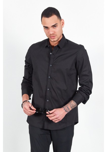 Siyah Erkek Gömlek | ME23S112031 modelleri