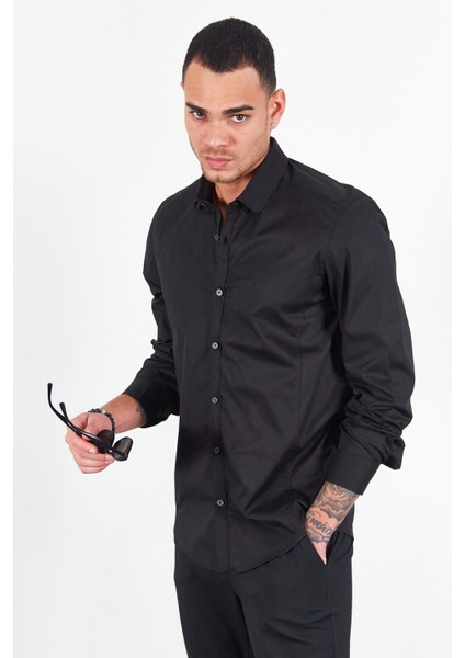 Siyah Erkek Gömlek | ME23S112031 fırsatları