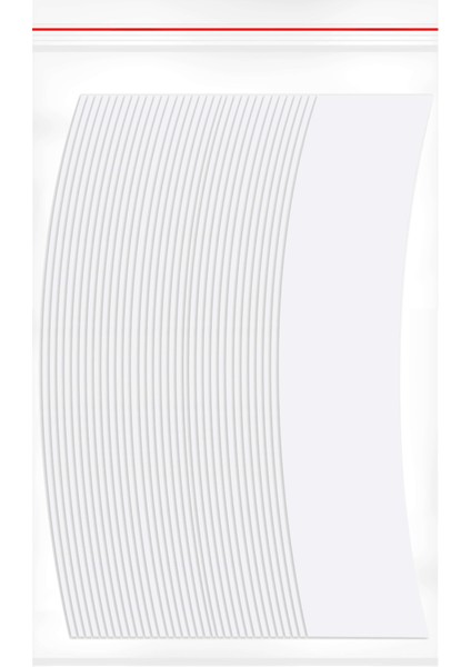 Lace Front Muadili Protez Saç Bandı Oval ″c″ (2,0 x 7,5 cm) 36 Adet