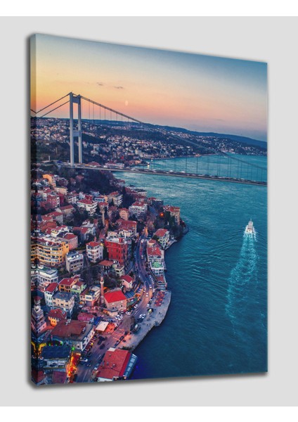 Boğaziçi Kuş Bakışı Dekoratif Kanvas Tablo 1215