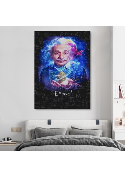 Albert Einstein E=mc2 Kanvas Tablo, Matematik Öğretmeninin Hediyesi