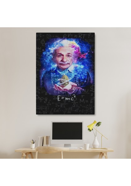 Albert Einstein E=mc2 Kanvas Tablo, Matematik Öğretmeninin Hediyesi