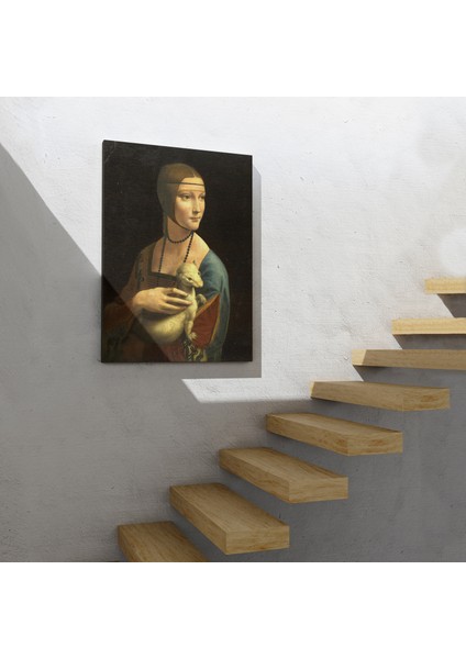Ermine Leonardo Da Vinci'nın Kakımlı Kadın Eseri Kanvas Tablo / The Lady With Bangs indirimleri