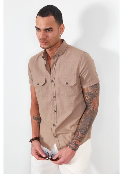 Toprak Kısa Kol Erkek Gömlek | MJ22S111153 modelleri