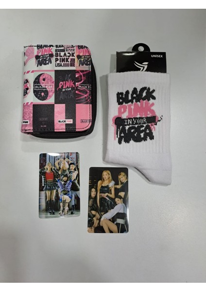 Blackpink Cüzdan Çorap Sticker Kombin