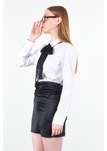 Beyaz Poplin Kadın Gömlek | MKS166847-01 modelleri