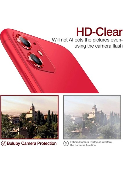 Apple Iphone 13 Pro Max / 13 Pro Uyumlu Alüminyum Alaşım Tempered Glass Tam Koruma Sıvı Dayanıklı Kamera Lens Koruyucu