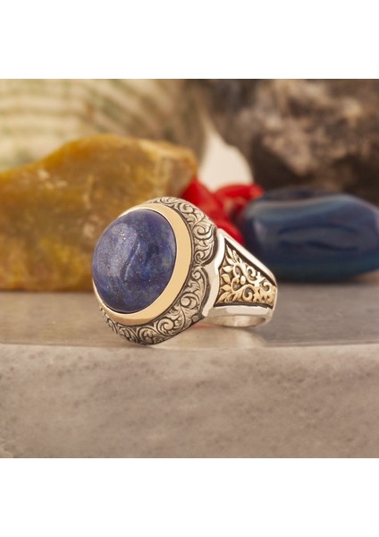 Lapis Taşlı Alemdar Model Gümüş Yüzük 16