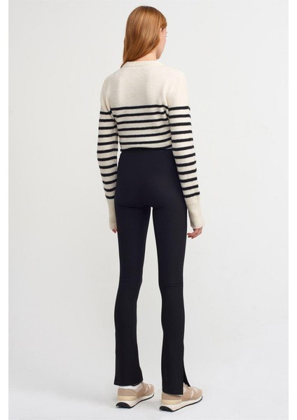 Kadın Paçası Yırtmaçlı Ottoman Tayt 70385 fırsatları