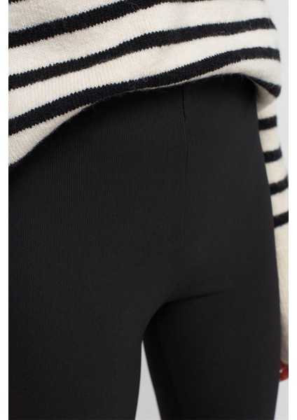 Kadın Paçası Yırtmaçlı Ottoman Tayt 70385 modelleri