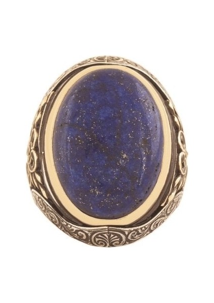 Lapis Lazuli Taşlı Berceste Model Gümüş Erkek Yüzük 20 fiyatları