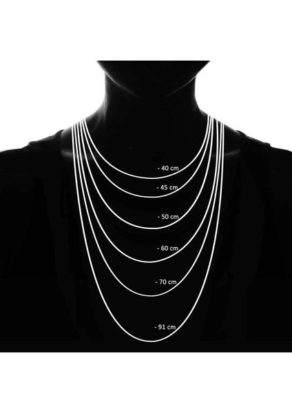 Gemici Düğümü 2 Numara Gümüş Unisex Zincir Kolye 55 - Altın Rengi