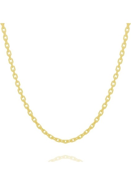 Forsa Model Gümüş Zincir 60 Mikron Kalınlık 45 - Altın Rengi