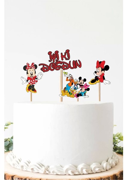Minnie Mouse Pasta Süsü Kalın Kağıt