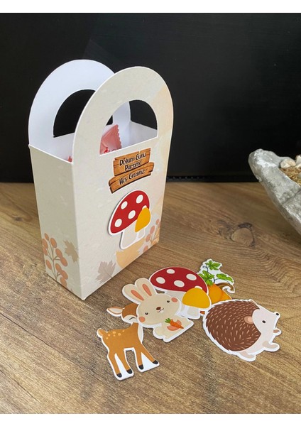 Orman Hayvanları Temalı Mini Çanta 8'li Paket
