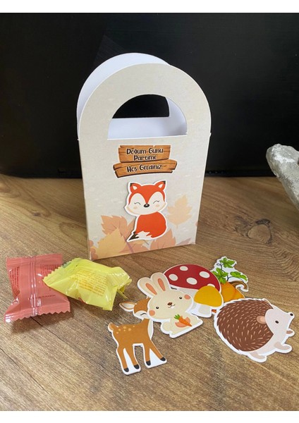 Orman Hayvanları Temalı Mini Çanta 8'li Paket