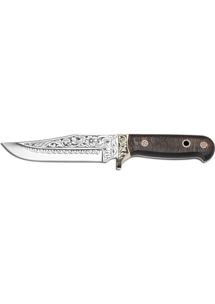 Bora 401 Küçük Bowie Stabilize Saplı Gravürlü Bıçak