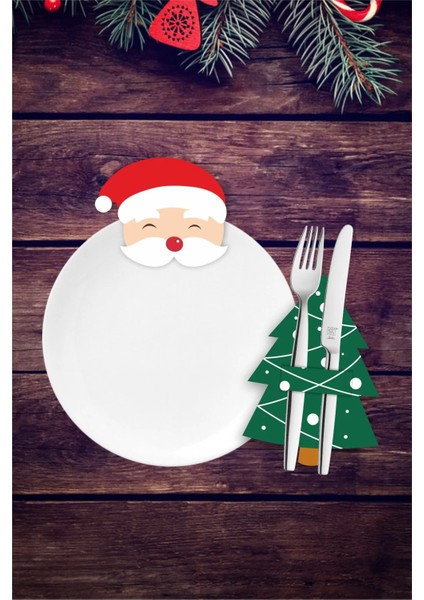 Yılbaşı Christmas Servis Süsleri 6 Kişilik