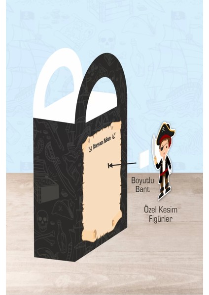 Korsan Temalı Mini Çanta 8'li Paket fiyatları