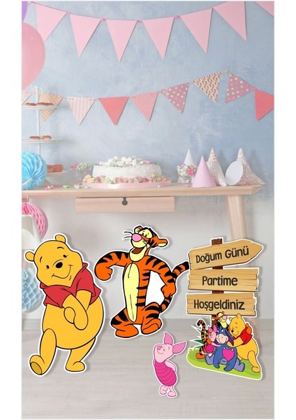 Winnie The Pooh Ayaklı Pano Seti